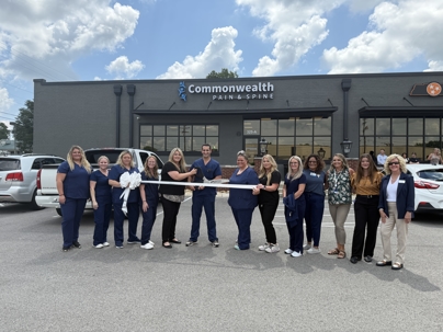 The Commonwealth team cutting the ribbon in Morristown, TN.